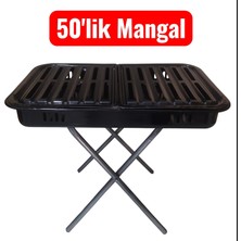 50'lik Emaye Kaplamalı Katlanır Mangal