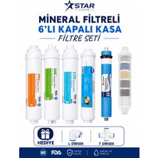 Star Filtre Nsf Onaylı Kapalı Kasa Quick 6'lı Mineralli Filtre Seti