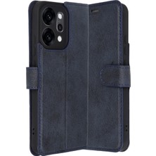 Fırsatkolik Reno 14 Trend S Plus Kapaklı Kılıf - Lacivert