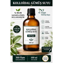 E.M.S Kolloidal Gümüş Suyu 360 PPM / 100 ML İçilebilir Gümüş Suyu.