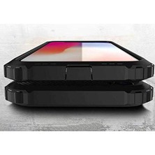 Apple iPhone Xr 6.1 ile Uyumlu Kılıf Çift Katman Koruyucu Crash Military Tank Kılıf - Rose Gold