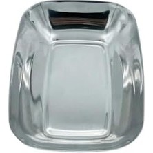 Paslanmaz Çelik Kayık Tabak Kase, 18/10-304 ÇELIK,17X12 Cm, Gümüş, Çerezlik, Meze ve Salata Sunumu, 1 Adet