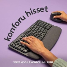 Wave Keys Kablosuz Klavye, Siyah