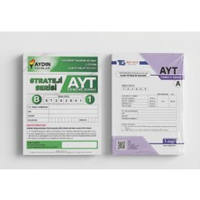 Aydın Yayınları Strateji Serisi Ayt Deneme Sınavı 1 B Kitapçığı + Tg Test Grup Ayt Türkiye Geneli 1. Sınav A Kitapçığı | Yks Ayt Deneme Seti