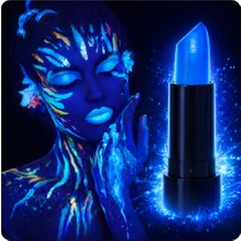 Uv Neon Mavi Ruj – Karanlıkta Parlayan Makyaj Boyası