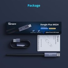 Sonoff Zigbee 3.0 USB Dongle Plus MG24, EFR32MG24 ile Zigbee Ağ Geçidi, Konu ve Zigbee USB Stick, Ev Asistanı Veya ZIGBEE2MQTT Için Zigbee Denetleyicisi