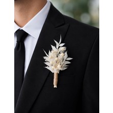Ju Atölye Beyaz Yaka Çiçeği,damat Yaka Çiçeği,sağdıç Yaka Çiçeği
