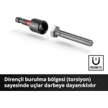 Orijinal  S-Case 18 Parça Darbeye Dayanıklı Aksesuar Seti (25 mm Bitler, 50 mm Bitler, 60 mm Bit Tutucu, Lokma Adaptörü, Metal Delme Ucu ve Saklama Kutusu Dahil) - 49108709