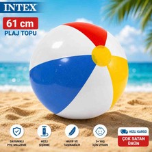 intex Poyraz Ticaret 59030 61 cm Havuz Deniz Sahil Kum Topu Eğlenceli Tasarım