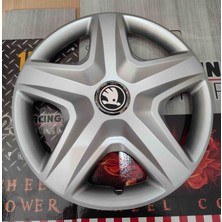 Yk 15 Inç Skoda Octavia / Fabia / Rapid / Favorit Uyumlu Jant Kapağı 4'lü Takım Amblem Hediyeli