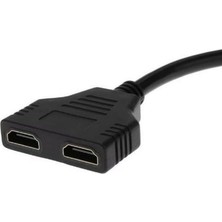 HDMI Splitter Adaptör Kablosu, Erkek-Hdmi Dişi x 2 Adaptör 30 cm Kablo Çoklayıcı Splitter, Aynı Anda Iki Aynı Tv'yi Destekler 1080P