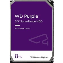 Egecen 8 Tb Wd 3.5 Purple Sata3 5640RPM 256MB 7/24 Guvenlık WD85PURZ (3 Yıl Resmı Dıst Garantılı)