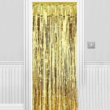 Uslucan Alışveriş Işıltılı Duvar ve Kapı Perdesi Gold 90X200 cm