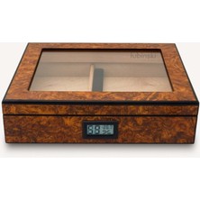 Lubinski Karaağaç Desen Camlı Humidor