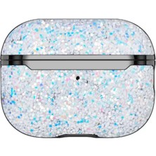 Bezos Airpods 2 (2.nesil) Bright Simli Airpods Kapak - Gümüş