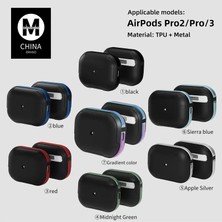 Bezos Airpods 3 (3.nesil) Mo-A8 Armor Kılıf - Lacivert