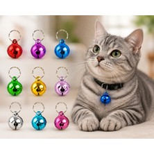 Usm Renkli Metal Kedi ve Köpek Tasma Çanı – Tasma Aksesuarı 1 Adet