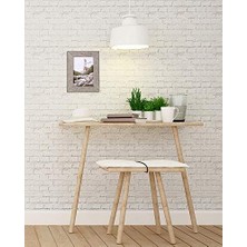 Malden International Designs Rustikal Fashion Breit Linear Graywash Holz Bilderrahmen, 5 x 7, Grau