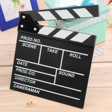 Küçük Boy Dekoratif Sinema Klaketi - Ahşap Tasarım - 20X20 cm