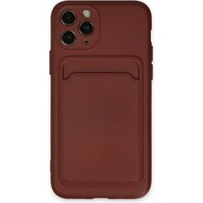 Aconcept Newface Iphone 11 Pro Kılıf Kelvin Kartvizitli Silikon - Bordo
