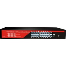 Ezcool EZ-16PSF-SFP 16PORT 16FE2GE1SFP Gigabit Poe Switch 240W