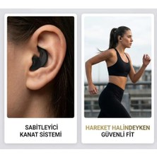 Siyah 3'lü Silikon Kulaklık Süngeri - S-M-L