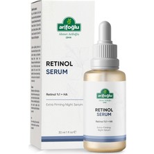 Kırışıklık Karşıtı, Onarıcı Retinol (A Vitamini) Sıkılaştıcı Gece Serumu 30 ml Retinol%1+H