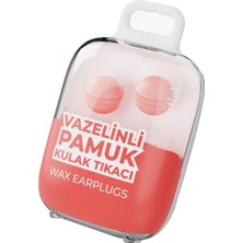 4'lü Vazelinli Pamuk Kulak Tıkacı Renkli