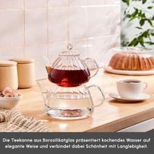 Lori Borosilikat Cam Çaydanlık