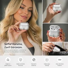 Galaxy Buds 4 ile Uyumlu Kılıf, Şeffaf Silikon 360 Derece Tam Koruma, Darbe Emici Z-Airbag Teknolojisi, Çizilmeye Dayanıklı Esnek Koruyucu Kılıf, Kristal Berraklığında Tasarım Şeffaf