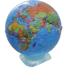 Globe 10 cm Küre Kalemtraş Siyasi Dünya Haritası Kalemtıraş