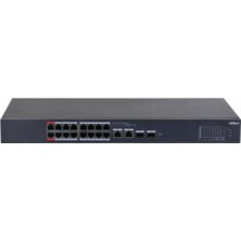 Dahua CS4218-16ET-240 16 Port 16XFE-2XGE-2XGE/SFP Yönetilebilir Megabit 240W Poe Switch