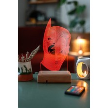 Modiwa Design Batman & Joker 16 Renk Uzaktan Kumandalı 3D Ahşap Gece Lambası Hediyelik