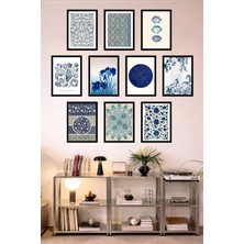 UNT 10'lu Çerçeve Görünümlü Mutfak | Modern | Retro Duvar Posteri Tablo Seti– 15X20 cm Mdf Uv Baskı