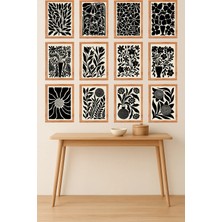 UNT 12’li Çerçeve Görünümlü Mutfak | Modern | Retro Duvar Posteri Tablo Seti– 15X20 cm Mdf Uv Baskı