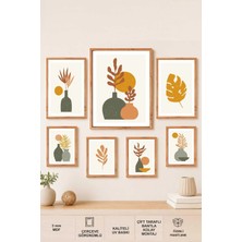 UNT Bohem Minimalist 7’lı Çerçeve Görünümlü Mdf Tablo Seti – Modern Iskandinav Duvar Dekoru Alternatif Güçlü Başlıklar:
