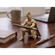 Nokta Labs Agamemnon Altın Rengi Masaüstü Kalem Tutucu - Dekoratif Hediyelik - Agamemnon Pen Holder Odyssey