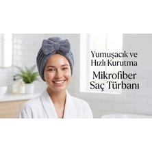 jantistore Prenses Peluş Mikrofiber Saç Kurulama Havlusu, Pratik Saç Bonesi - Duş, Makyaj ve Bakım Saç Wrap
