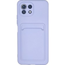 Aconcept Newface Xiaomi Mi 11 Kılıf Kelvin Kartvizitli Silikon - Lila