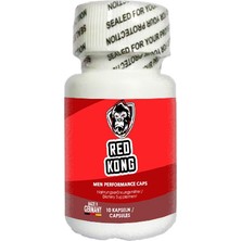 Fırsatkolik Red Kong Red Kong: Erkeğin Performansına Çok Özel Formüllü 10 Lu Destekleme