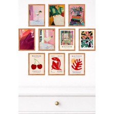 UNT 10'lu Çerçeve Görünümlü Modern Duvar Tablo Seti – 15X20 cm Mdf Uv Baskı