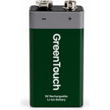 Greentouch 9V Usb-C Şarj Edilebilir Pil — 2'li