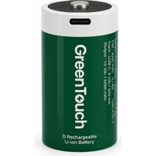 Greentouch D Usb-C Şarj Edilebilir Büyük Boy Pil — 2'li