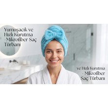 jantistore Prenses Peluş Mikrofiber Saç Kurulama Havlusu, Pratik Saç Bonesi - Duş, Makyaj ve Bakım Saç Wrap