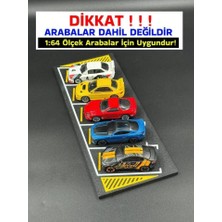 3D Atelier 1:64 Ölçek Diecast Araba Park Yeri Diorama - 5 Araçlık