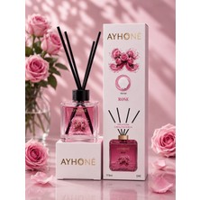 Gül Aromalı Romantik Dekoratif Bambu Çubuklu Oda Kokusu 110ML