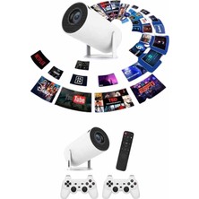 Akıllı Bayi Full Hd 8 GB Ayaklı Çift Kollu 4K Video Oyun Konsolu Taşınabilir Yeni Nesil