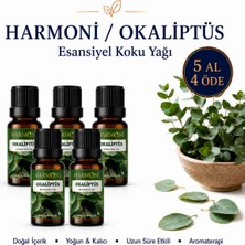 Harmoni Okaliptus Esansiyel Uçucu Koku 10ML Difüzör Esansı Buhurdanlık Yağı ve Oda Kokusu  5AL 4öde