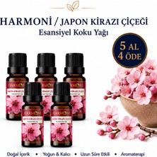 Harmoni Japon Kiraz Çiçeği Esansiyel Uçucu Koku 10ML Difüzör Esansı Buhurdanlık Yağı ve Oda Kokusu  5AL 4öde