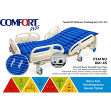 MEDEVRELF Comfort Plus Dm-45 Boru Tipi Ventilasyonlu Havalı Yatak